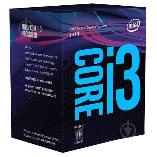 Процессор Intel i3-8100 3,6 GHz Socket 1151 Box (BX80684I38100) - фото 1