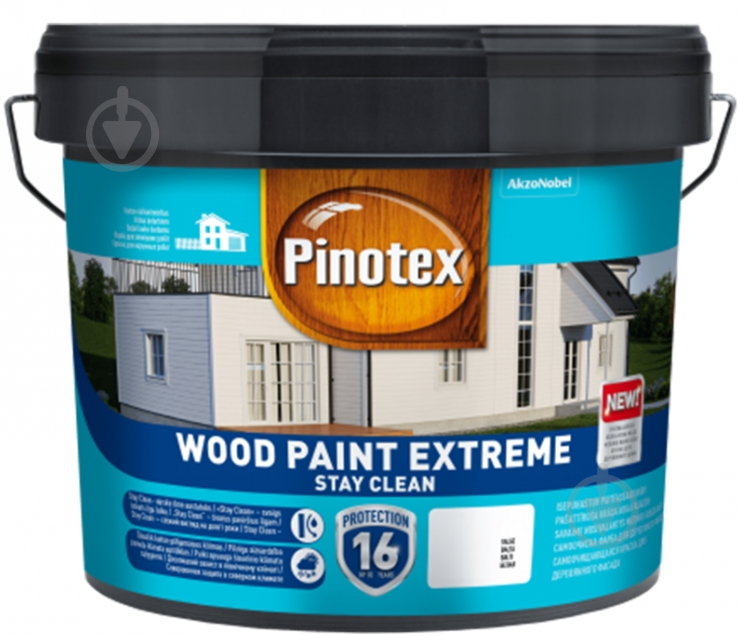 Краска Pinotex WOOD PAINT EXTREME stay clean BC полумат база под тонировку 0,94 л - фото 1