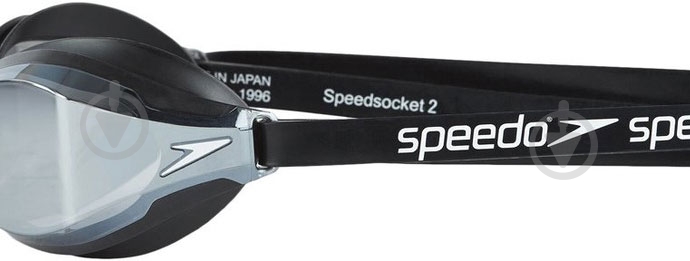 Очки для плавания Speedo FASTSKIN SPESOCKET 2 MIR AU 8-108973515 OS черный с серебристым - фото 3