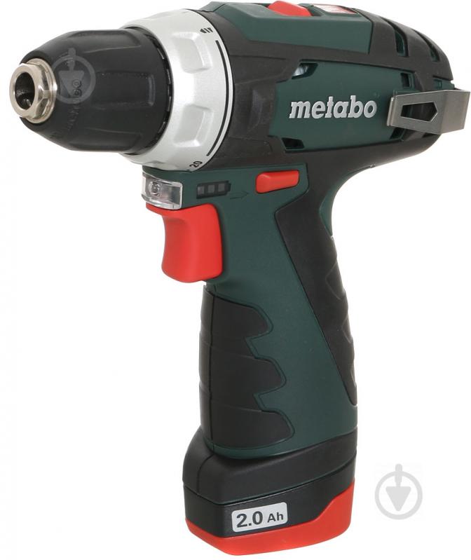 Шуруповерт акумуляторний Metabo PowerMaxx BS + набір аксесуарів 63 шт. 600080880 - фото 2