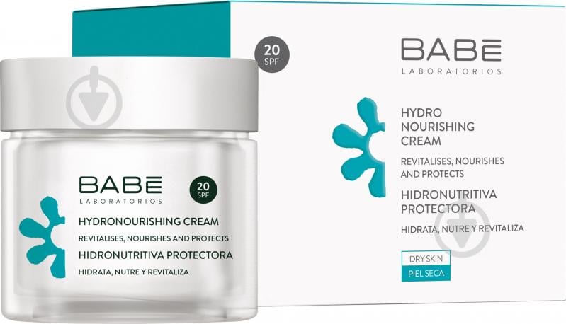 Крем для обличчя день-ніч BABE Laboratorios Facial Essentials Зволожуючий і живильний з SPF 20 50 мл - фото 1