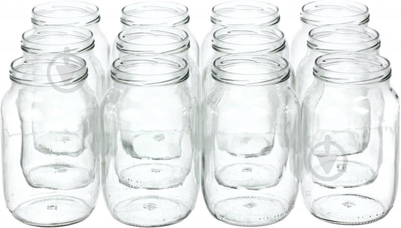 Набор банок для консервации Скляний альянс ТО 82 мм 1 л 12 шт. - фото 1 Набор банок для консервации Скляний альянс ТО 82 мм 1 л 12 шт. - фото 1