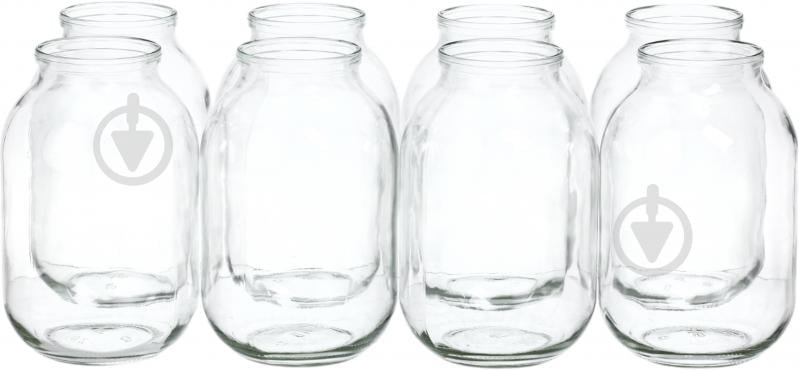 Набор банок для консервации Скляний альянс СКО 82 мм 2 л 8 шт. - фото 1 Набор банок для консервации Скляний альянс СКО 82 мм 2 л 8 шт. - фото 1