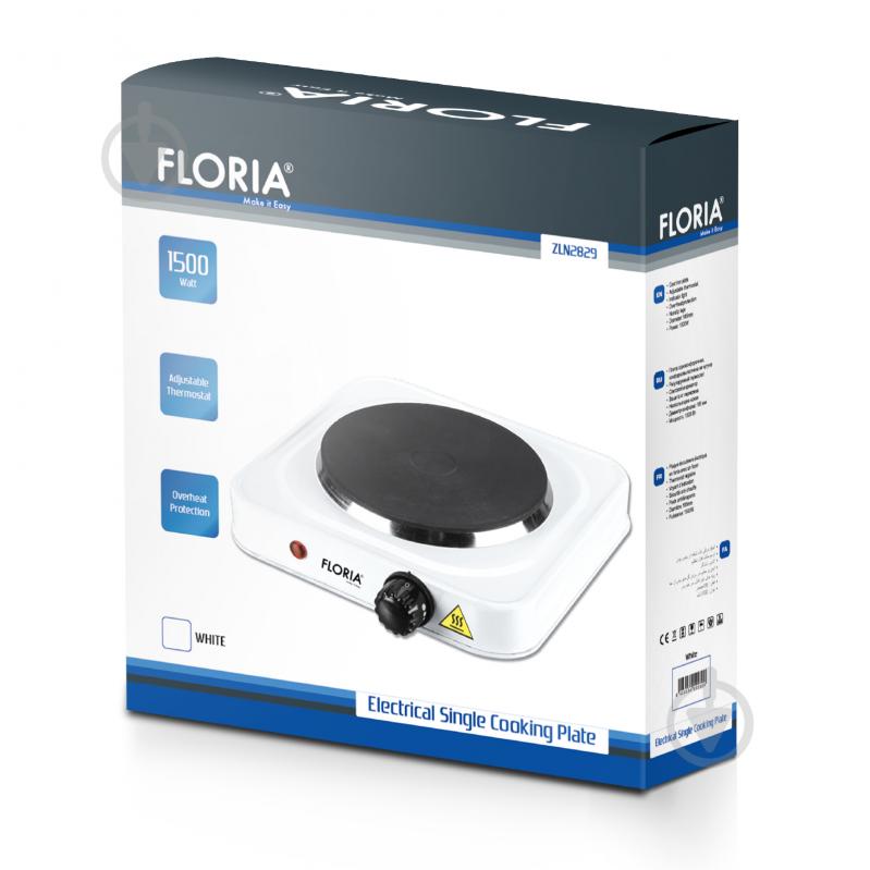 Плита електрична настільна Floria ZLN2829 1500W 1 конфорка в асортименті - фото 4