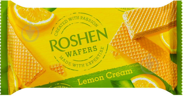 Вафлі Roshen Wafers лимон ВКФ 216 г - фото 1