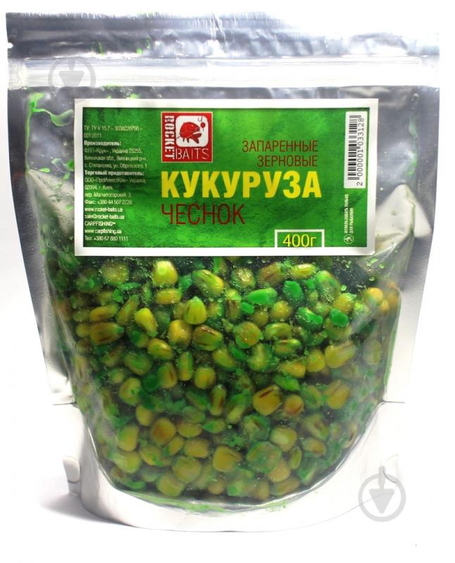 Кукуруза запаренная Rocket Baits 400 г чеснок - фото 1