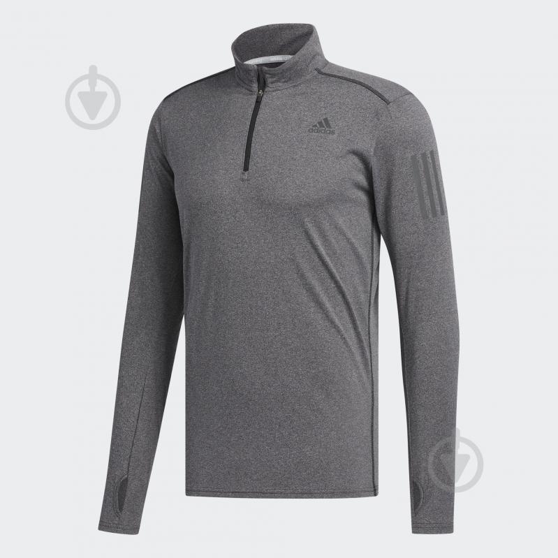 Кофта Adidas Response 1/2 Zip Long Sleeve Tee B47699 р. M серый - фото 1 Кофта Adidas Response 1/2 Zip Long Sleeve Tee B47699 р. M серый - фото 1