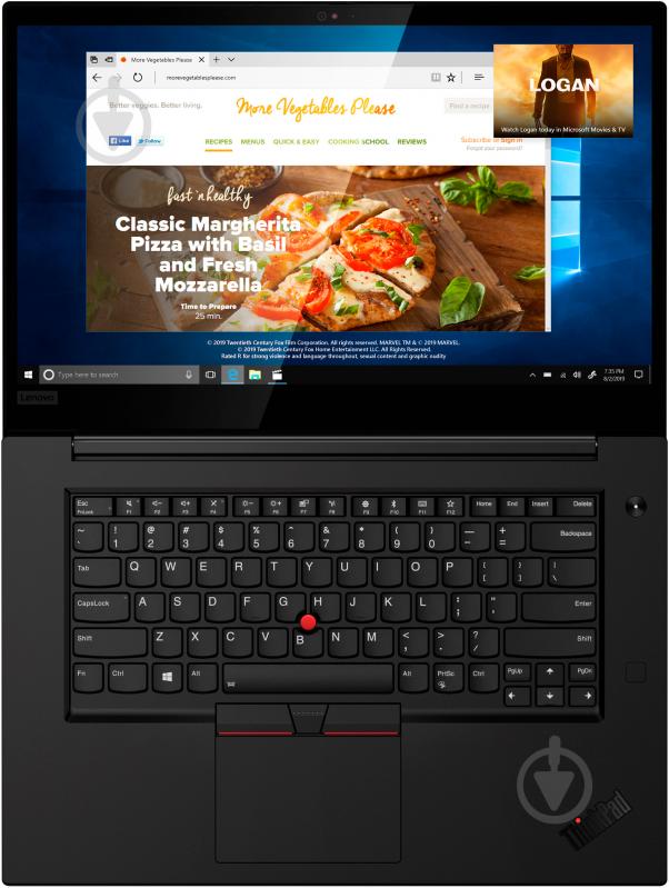 Ноутбук Lenovo ThinkPad X1 Extreme 2nd Gen 15,6 (20TK000RRA) black - фото 6