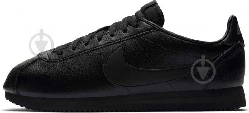 Кросівки чоловічі демісезонні Nike CLASSIC CORTEZ LEATHER 749571-002 р.44 чорні - фото 3