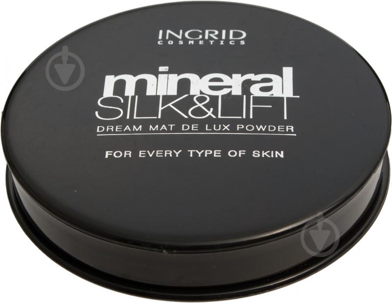 Пудра компактная Ingrid Cosmetics Mineral Silk&Lift Dream Matt de Lux №01 светло-бежевый 17 г - фото 3