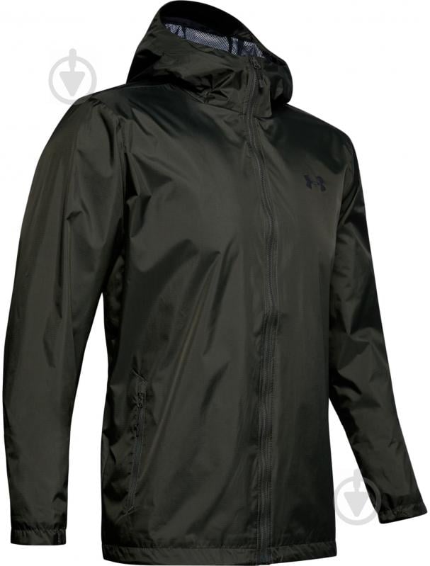 Ветровка мужская Under Armour UA Forefront Rain Jacket 1321439-310 р.S зеленая - фото 1