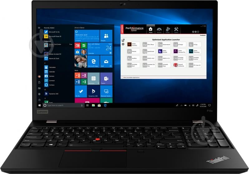 Ноутбук Lenovo ThinkPad P15S 15,6 (20T40040RT) black - фото 1