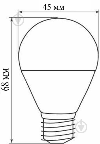 Лампа світлодіодна LB-548 жовта G45 230V 1W E27 - фото 9