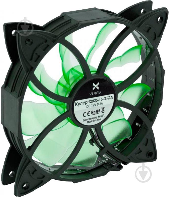 Корпусный кулер Vinga 12025-15-G - фото 6