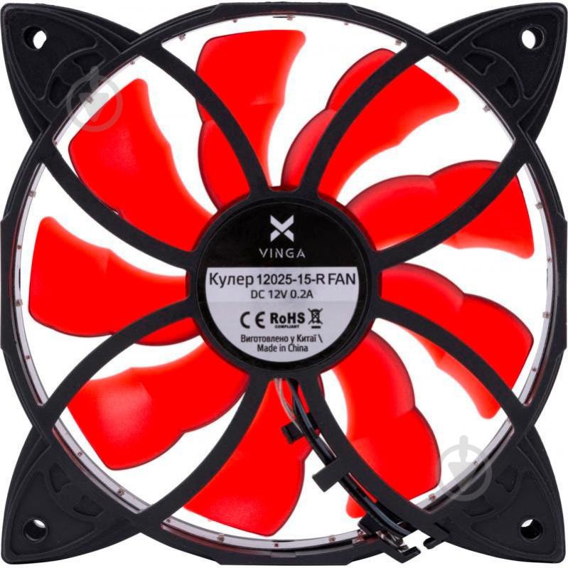 Корпусный кулер Vinga 12025-15-R - фото 1