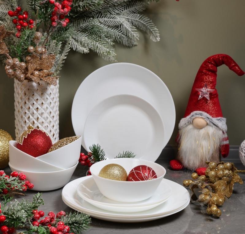 Сервиз столовый Fiora Embossed 12 предметов на 4 персони - фото 1 Сервиз столовый Fiora Embossed 12 предметов на 4 персони - фото 1