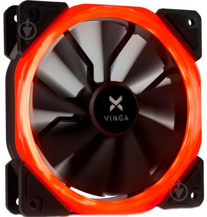 Корпусный кулер Vinga LED fan-01 red - фото 1