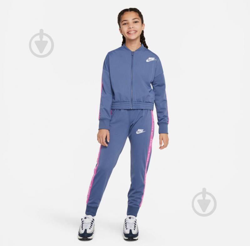 Спортивний костюм Nike G NSW TRK SUIT TRICOT CU8374-491 синій - фото 1