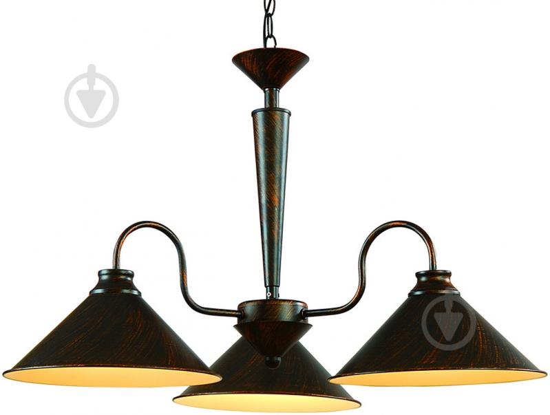 Люстра підвісна Arte Lamp CONE 3xE27 коричневий A9330LM-3BR - фото 1