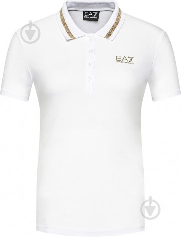 Поло EA7 POLO SHIRT 3KTF04-TJ9DZ-1100 р.S білий - фото 1