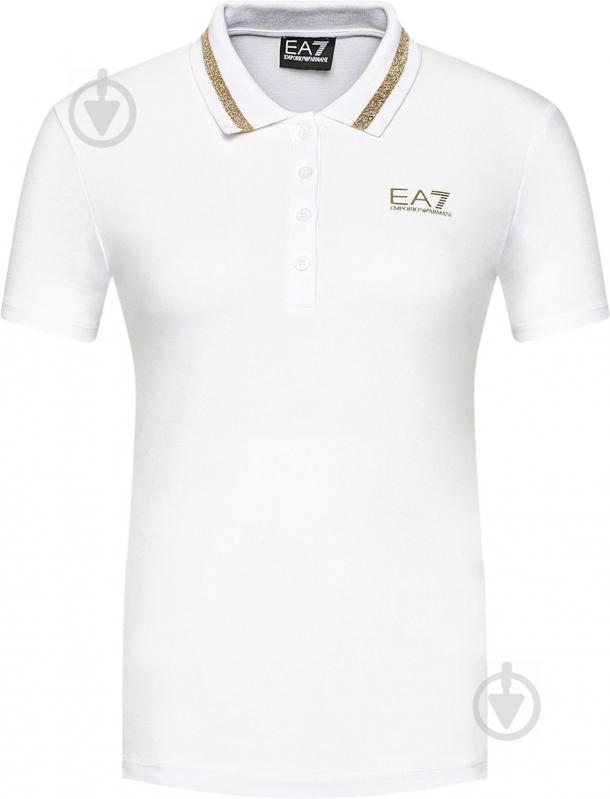 Поло EA7 POLO SHIRT 3KTF04-TJ9DZ-1100 р.XS белый - фото 1