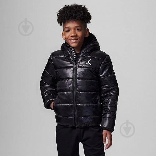 Пуховик для хлопчиків демісезонний Nike JDB MW DOWN JKT 95C441-023 р.M чорний - фото 1