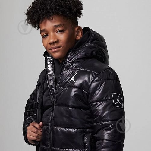 Пуховик для хлопчиків демісезонний Nike JDB MW DOWN JKT 95C441-023 р.M чорний - фото 3