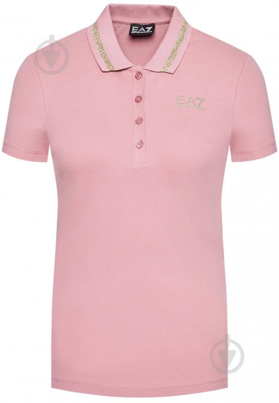 Поло EA7 POLO SHIRT 3KTF04-TJ9DZ-1436 р.S рожевий - фото 1