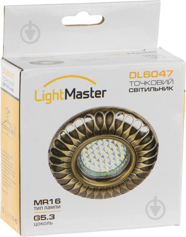 Світильник точковий LightMaster MR16 GU5.3 золото DL6047 золото - фото 5