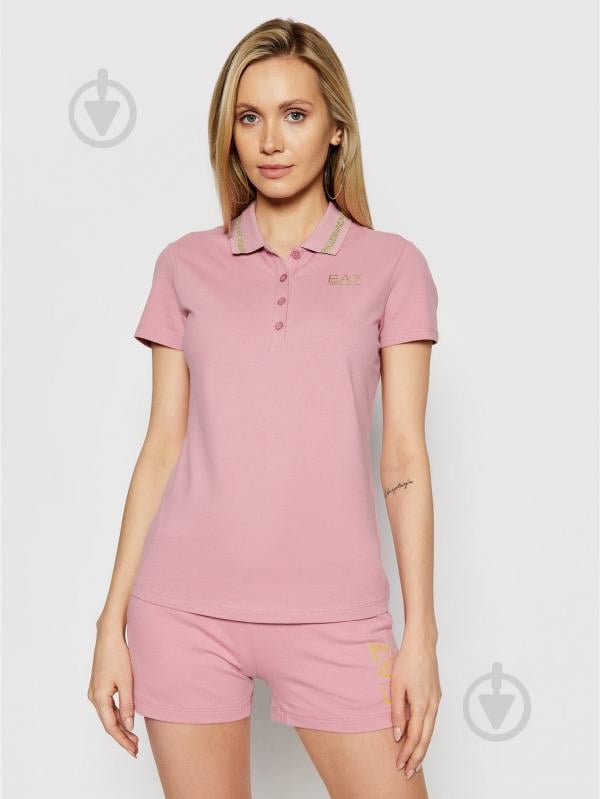 Поло EA7 POLO SHIRT 3KTF04-TJ9DZ-1436 р.L рожевий - фото 5