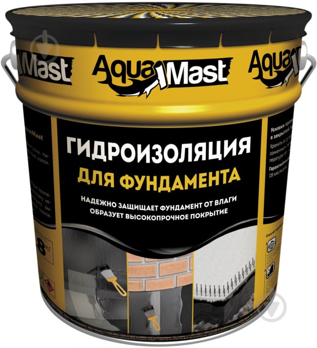 ᐉ Мастика битумная TECHNONICOL Aquamast для фундамента 18 кг • Купить в ...