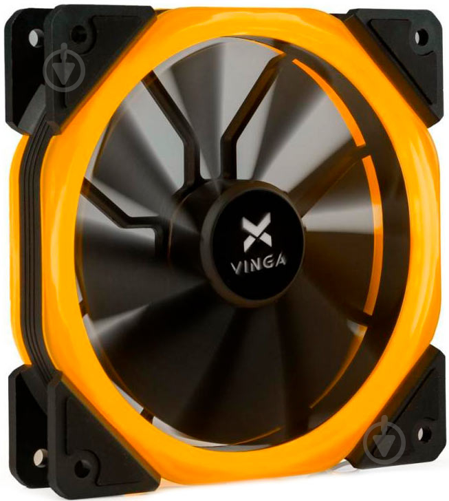 Корпусный кулер Vinga LED fan-02 orange - фото 1