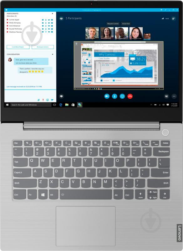 Ноутбук Lenovo ThinkBook 14 (20SL00F2RA) grey - фото 9
