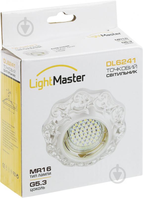 Светильник точечный LightMaster GU5.3 белый DL6241 білий - фото 6