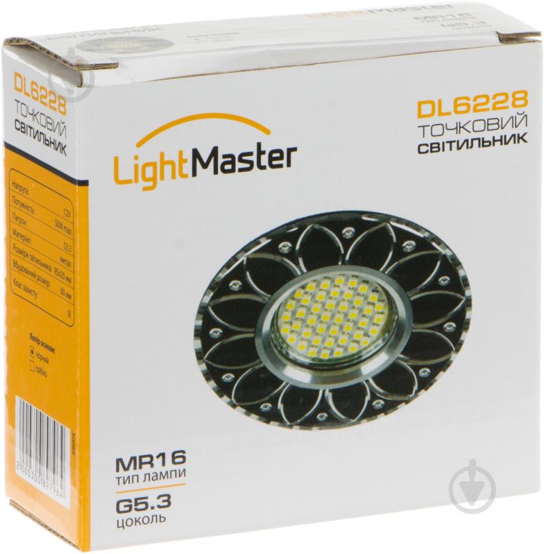 Светильник точечный LightMaster GU5.3 черный DL6228 чорний - фото 5