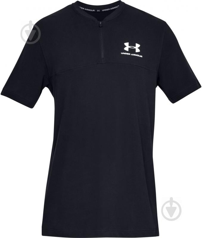 Поло Under Armour SPORTSTYLE TRACK 1/2 ZIP 1329287-001 р.M чорний - фото 1