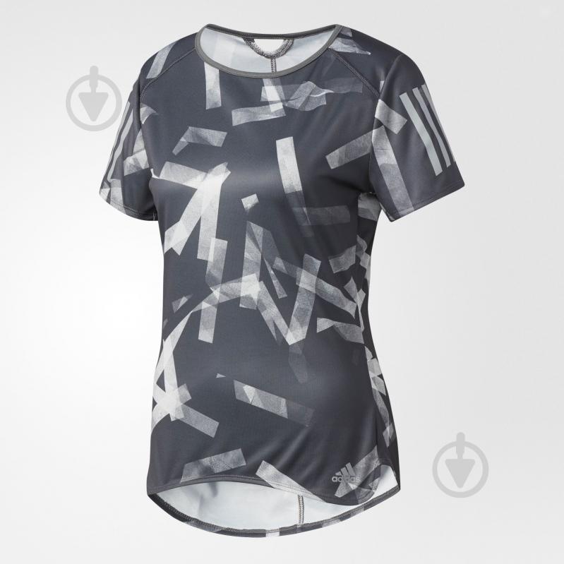 Футболка Adidas Rs Q3 Graphic T W BS2898 L серый - фото 1