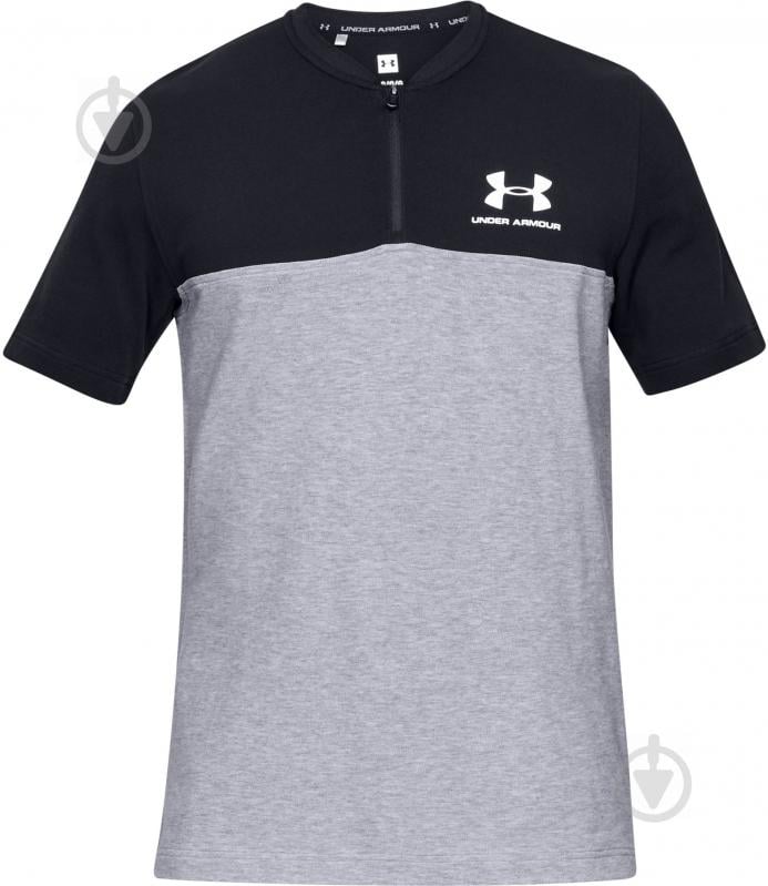 Поло Under Armour SPORTSTYLE TRACK 1/2 ZIP 1329287-035 р.M сірий - фото 1