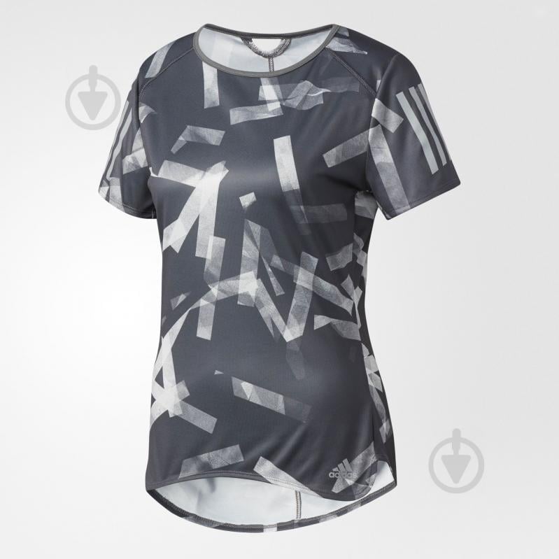 Футболка Adidas Rs Q3 Graphic T W BS2898 р.M серый - фото 1