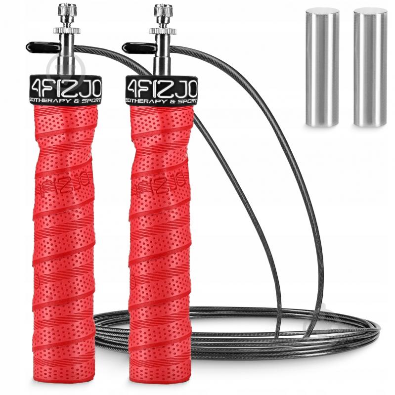 Скакалка для кроссфита 4fizjo Speed Rope PRO+ Red (P-5907739313171) - фото 1