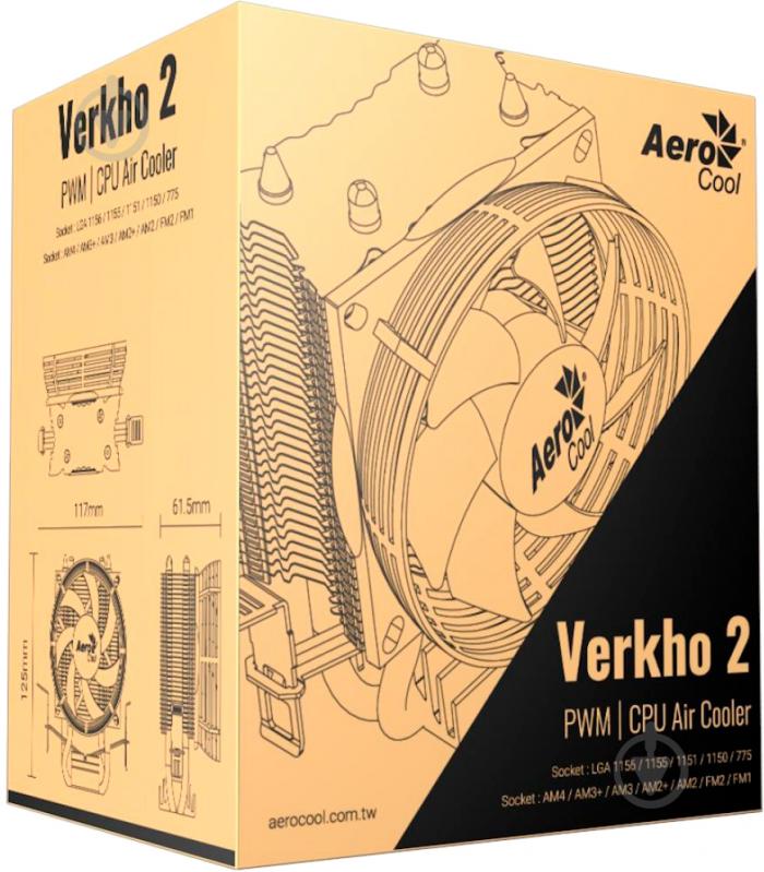 Процесорний кулер AeroCool Verkho 2 (4710700955888) - фото 7