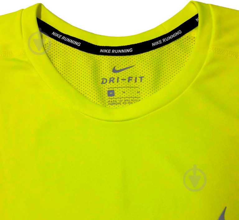 Футболка Nike M NK DRY MILER TOP SS 833591-702 р.M жовтий - фото 3