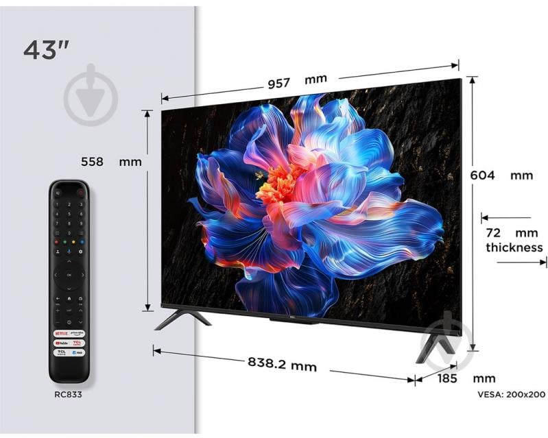 Телевізор TCL 43P6K - фото 14