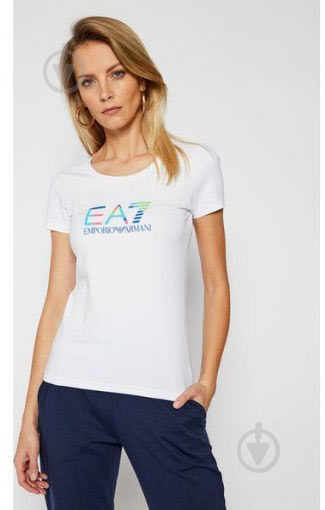 Футболка EA7 T-SHIRT 3KTT29-TJAPZ-1100 р.S білий - фото 2