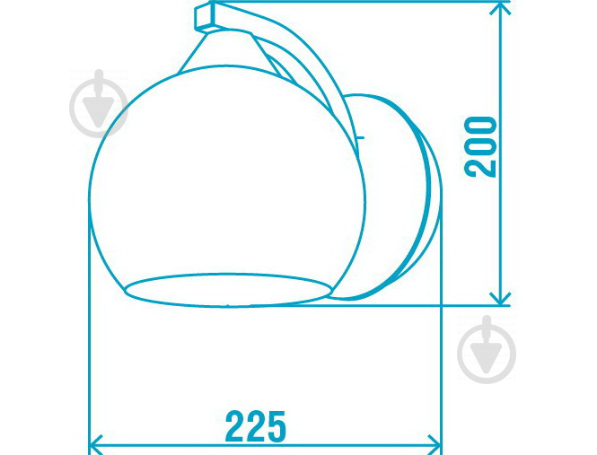 Бра Victoria Lighting 1x60 Вт E27 черный Sirius/AP1 - фото 3