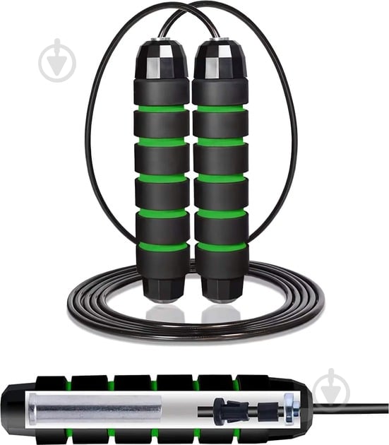 Скакалка Cornix скоростная для кроссфита Speed ​​Rope Classic с утяжелителем (XR-0352) черный - фото 1