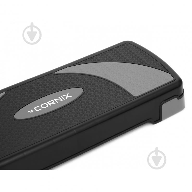 Степ-платформа Cornix 3-ступінчаста 78х29х10-20 см XR-0184 Black/Grey - фото 3