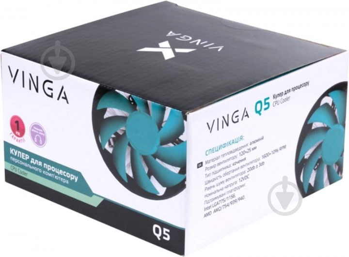 Процессорный кулер Vinga Q5 - фото 10