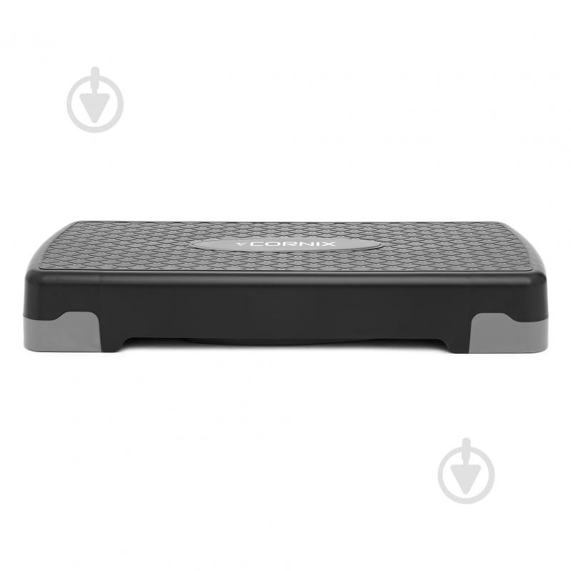 Степ-платформа Cornix 2-ступінчаста 68х28х10-15 см XR-0189 Black/Grey - фото 3 Степ-платформа Cornix 2-ступінчаста 68х28х10-15 см XR-0189 Black/Grey - фото 3