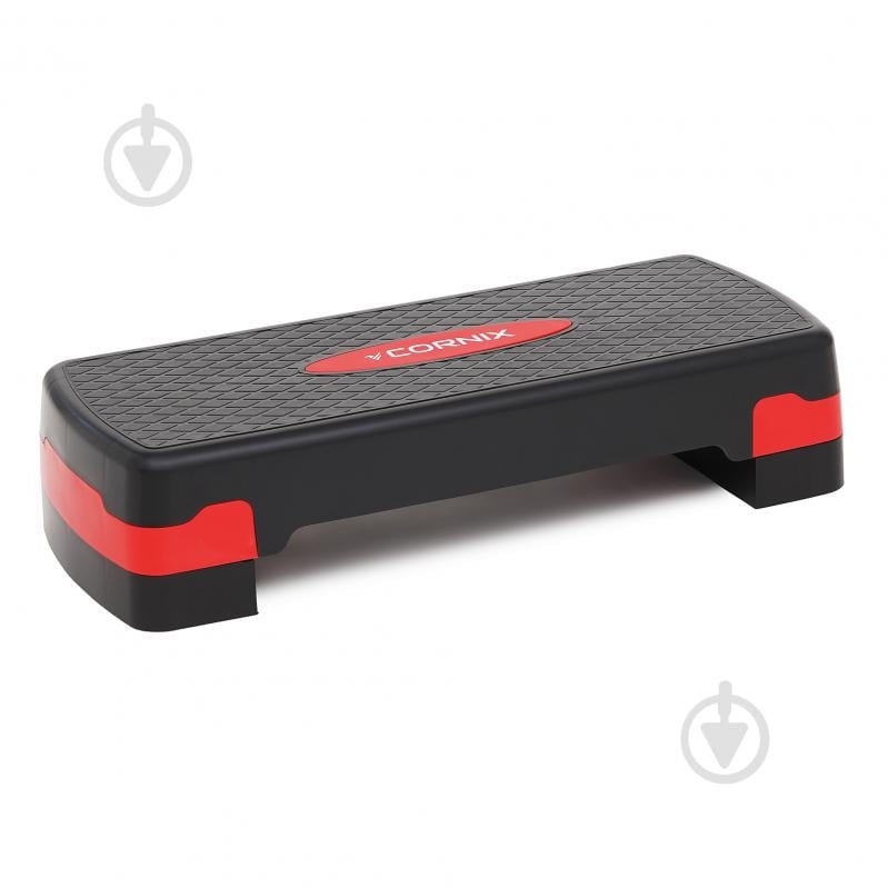 Степ-платформа Cornix 2-ступенчатая 68х28х10-15 см XR-0190 Black/Red - фото 1 Степ-платформа Cornix 2-ступенчатая 68х28х10-15 см XR-0190 Black/Red - фото 1
